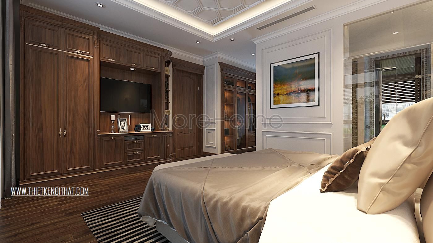 Thiết kế nội thất biệt thự hiện đại kết hợp tân cổ điển Vinhomes GreenBay